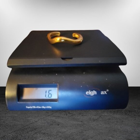 Gift Set 2 Irregular Wave Statement Bracelets/Bangles Plated Gold & Silver NWOT - Picture 9 of 16